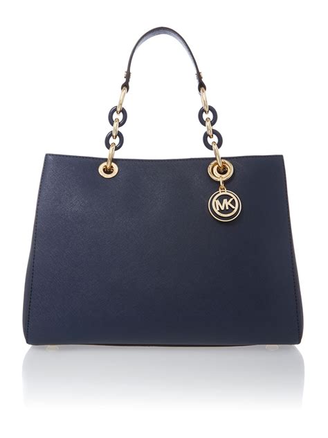 cindy michael kors blue pouch eyelet|Women's Blue Designer Handbags .